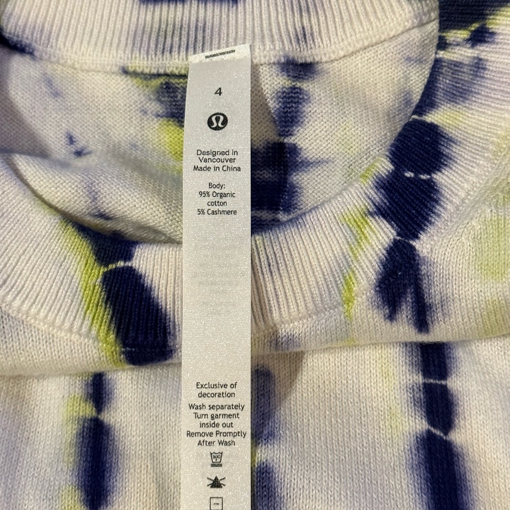 Lululemon Tie Dye Crewneck Sweater - Picture 7 of 7
